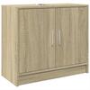 Bathroom Vanity Cabinet In Sonoma Oak 63 X 29 X 55 Cm Particleboard