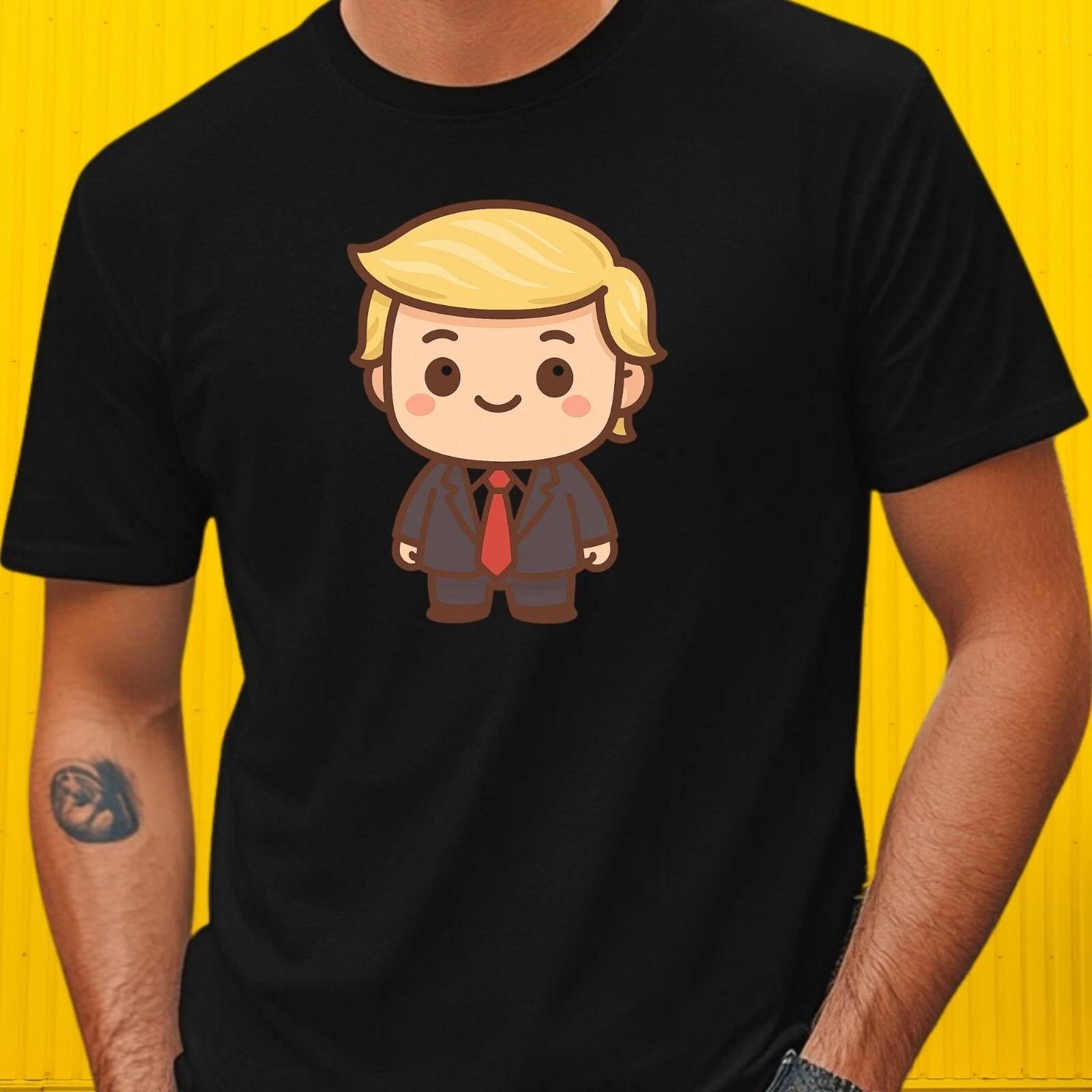 T-Shirt Herren Kawaii Trump Motiv Baumwolle Größe S bis 5XL M