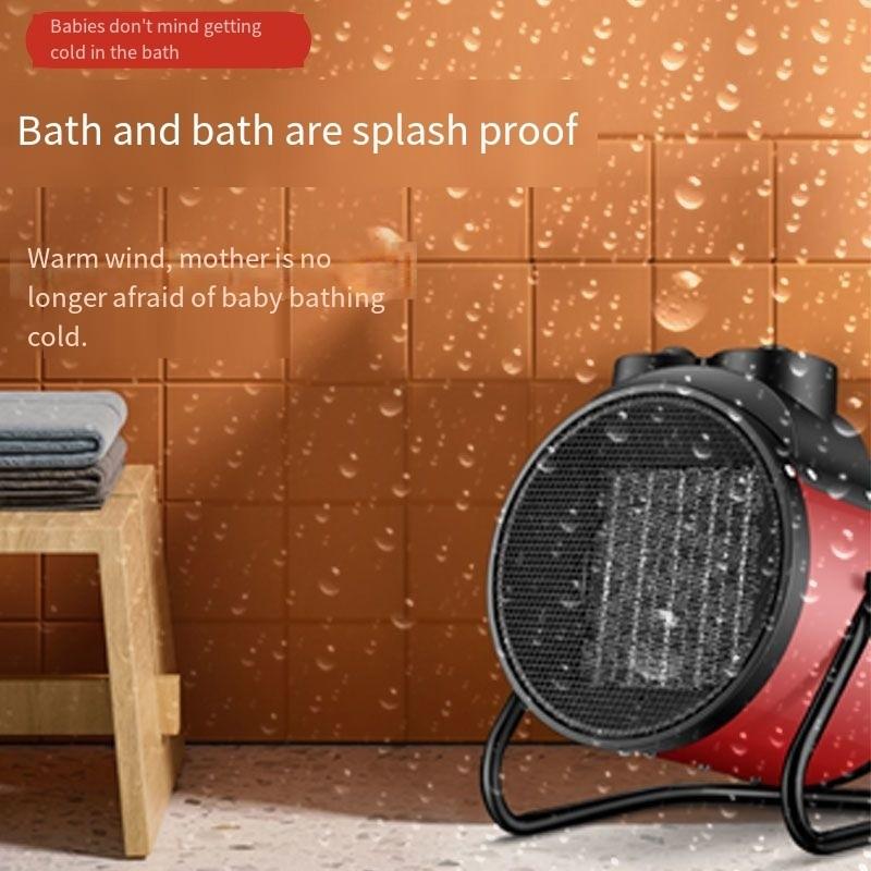 2000W/3000W Ceramic Fan Warmer Industry Portable Ceramic Space Electric Heaters Air Heater Pemanas Kipas Seramik