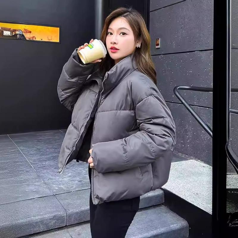 Cotton clothes women's new short winter down cotton bread clothes loose small versatile light coat