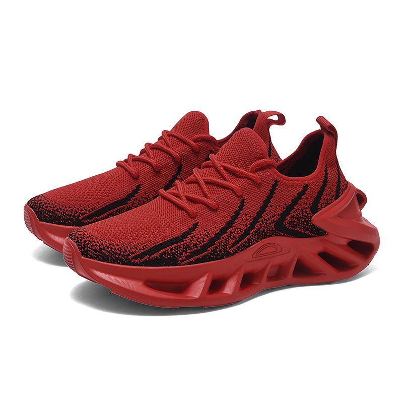 New hollow twist thick-soled fly-woven mesh, light and breathable casual sports couple shoes, men's and women's four-season shoes