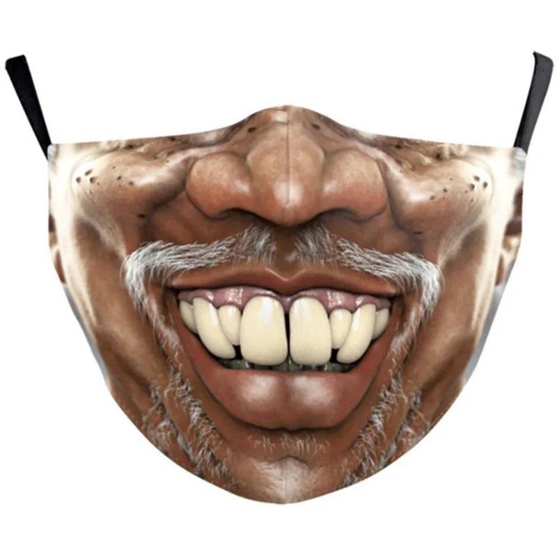 Outdoor Face Mask Unisex Adult Mouth Mask Dustproof Protective Reusable 3D Face Masks Party Masks