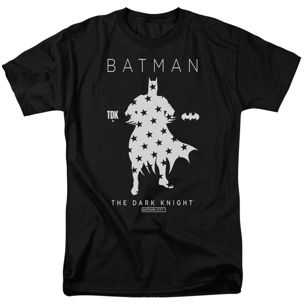 26 Batman Star Silhouette T Shirt Licensed Comic Book Tee Black Unisex T-Shirt XL