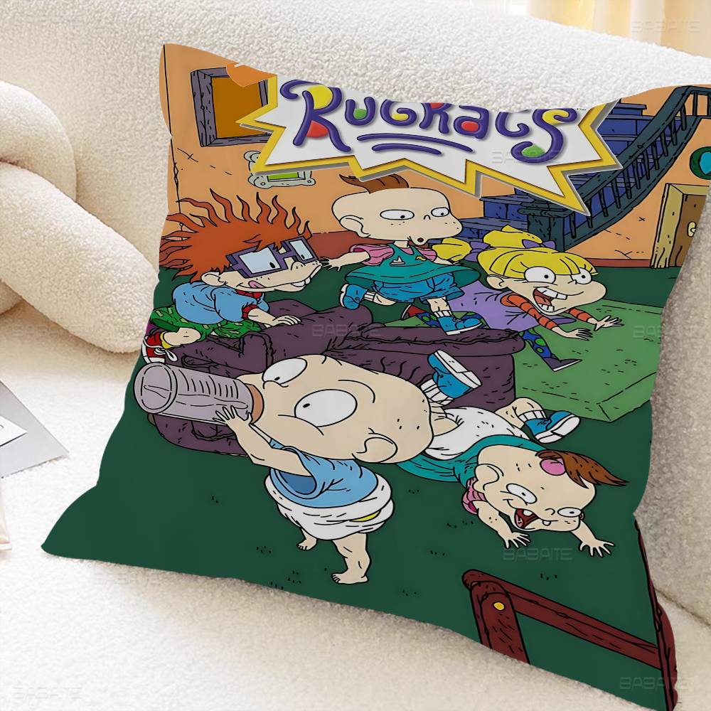 Cartoon Funny R-Rugrats Pillow Cushion Cover Pillowcase Living Room Sofa Home Decor Customized
