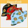 Double Sided Pineapple Pattern Hat Beach Sunshade Breathable Outdoor Summer