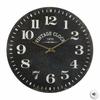 Alex Wall Clock 38Cm Retro Style Black Silent