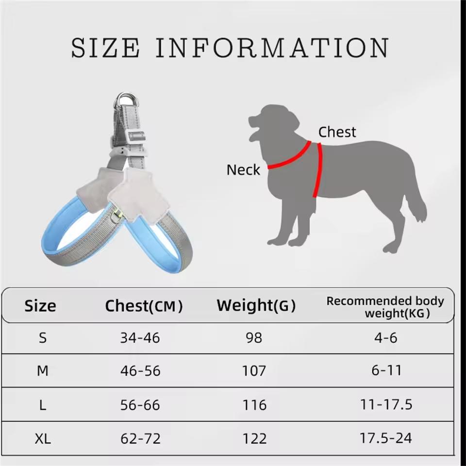 Pet Dog Vest-style Harness/leash Suitable for Small and Medium-sized Shiba Inus Corgis Bichon Frises Poodles and Other Breeds