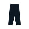 Solid Color Loose Straight Leg Woven Casual Pants Men Bottoms Navy-Blue D2CF31H1-15