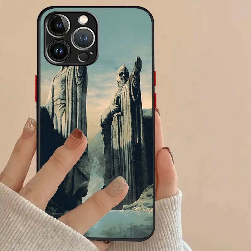 Movie The L-Lord R-Rings For iPhone 16 15 14 11 12 13 Mini Pro Max X XR XS Phone Case Shockproof Frosted
