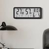 Temperature LCD Digital Wall Clock Humidity Desktop Clock Electronic Clock  Office Decoration