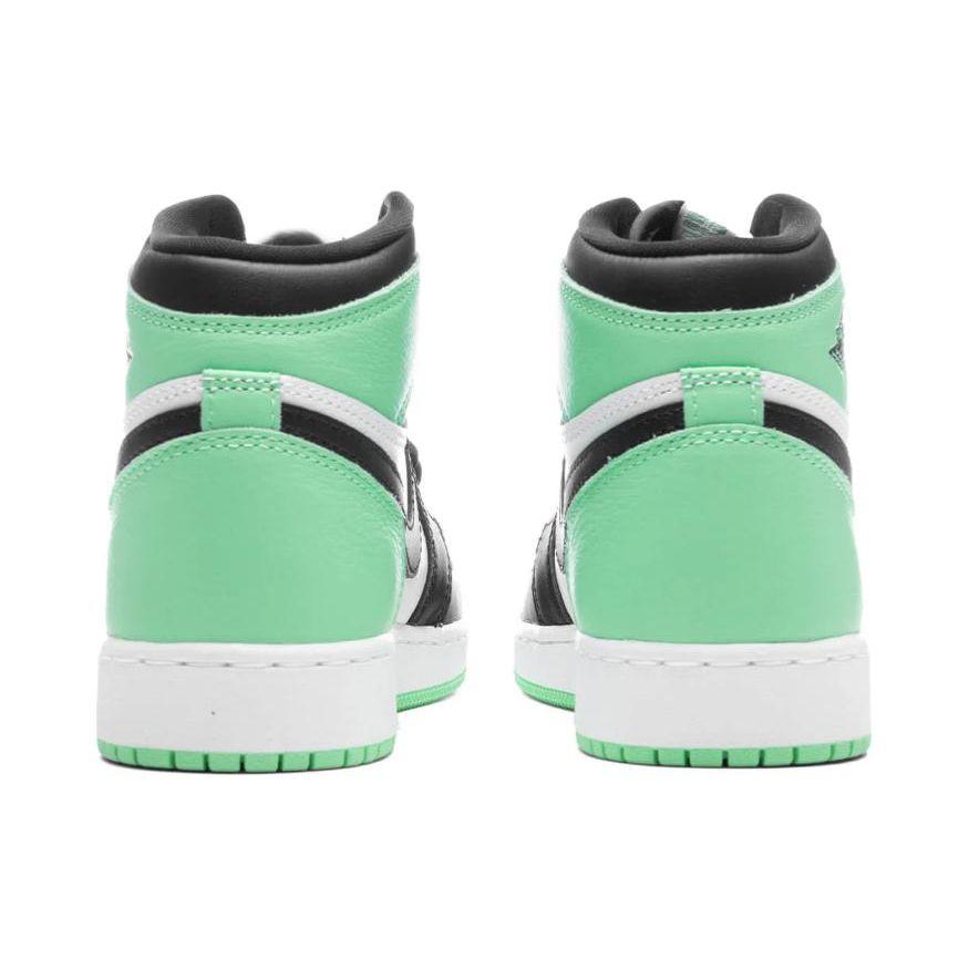 Tênis Infantil Air Jordan 1 Retro High OG GS Green Glow Branco Preto FD1437-130