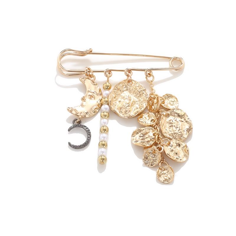 Ozean-Element Brosche für Damen Quasten-Kette Mit Stilvollem Erdbeer-Herz-Design Für Mode