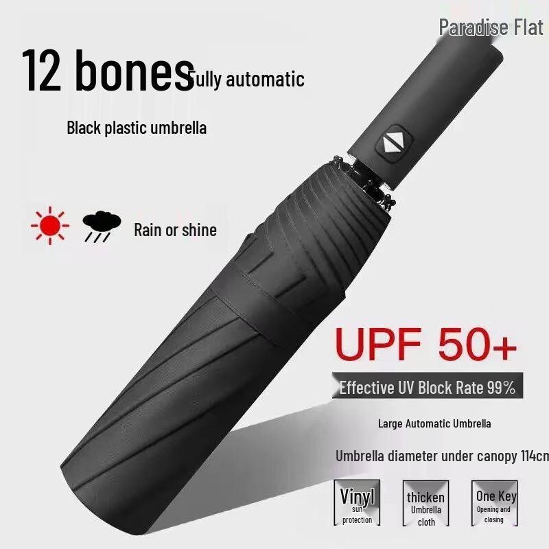 Paradise Automatic Folding Travel Umbrella
