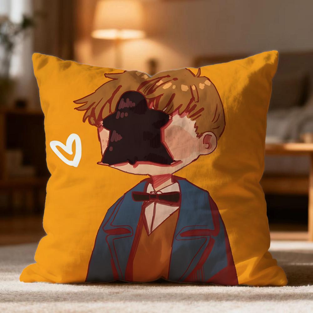 Popular FFantastic Beasts and Where to Find Themer Cushion Cover Soft Washable Pillow Case Multi-Scene for Couch Bed Travel Use