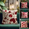 Love INS Cushion Cover Natural Linen Pillow Case DoubleSided Print Decorative Sofa Pillowcase Home Decor Gift