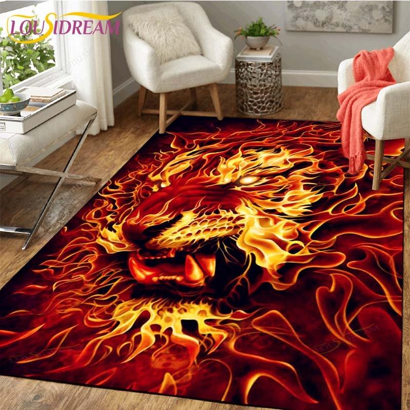 Tiger Carpet Floor Non Slip Rug Room Mat Square Quality Removable Kitchen Bath Floor Waterproof Rug Mat