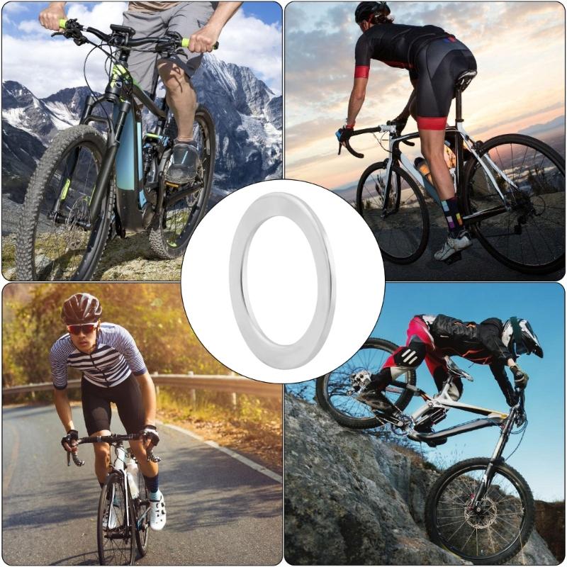 10Pcs Steel Bicycles Pedal Extension Spacers Bikes Pedal Washers Replacements for Moutain Bikes Bicycles Pedal Gasket
