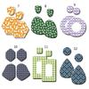 Leaf Animal Silk Screen Stencils for Clay DIY Printing On Clay Jewelry Earrings
