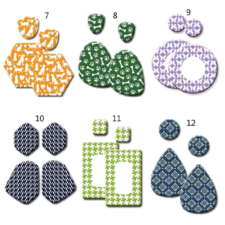 Leaf Animal Silk Screen Stencils for Clay DIY Printing On Clay Jewelry Earrings