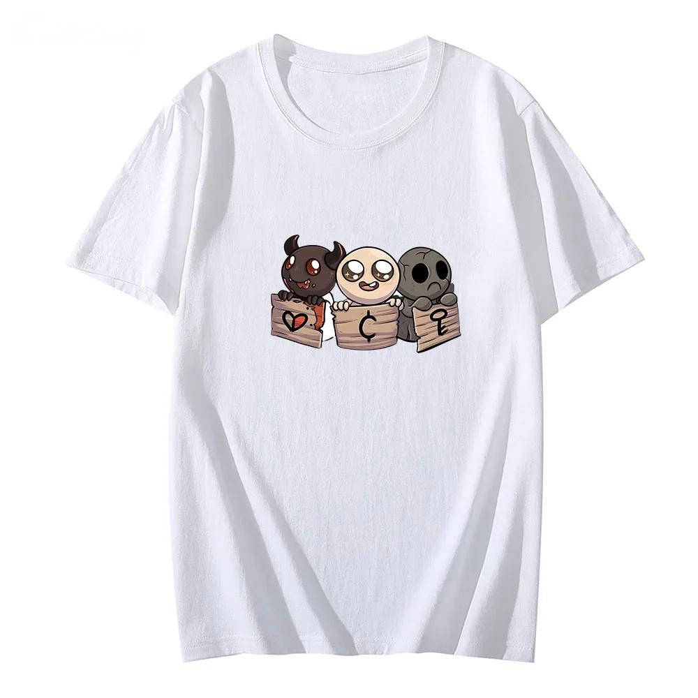 T-shirt Primavera Strada Alta The Binding of Isaac Roguelike Religione T-shirt Estetica di Gioco Vestiti