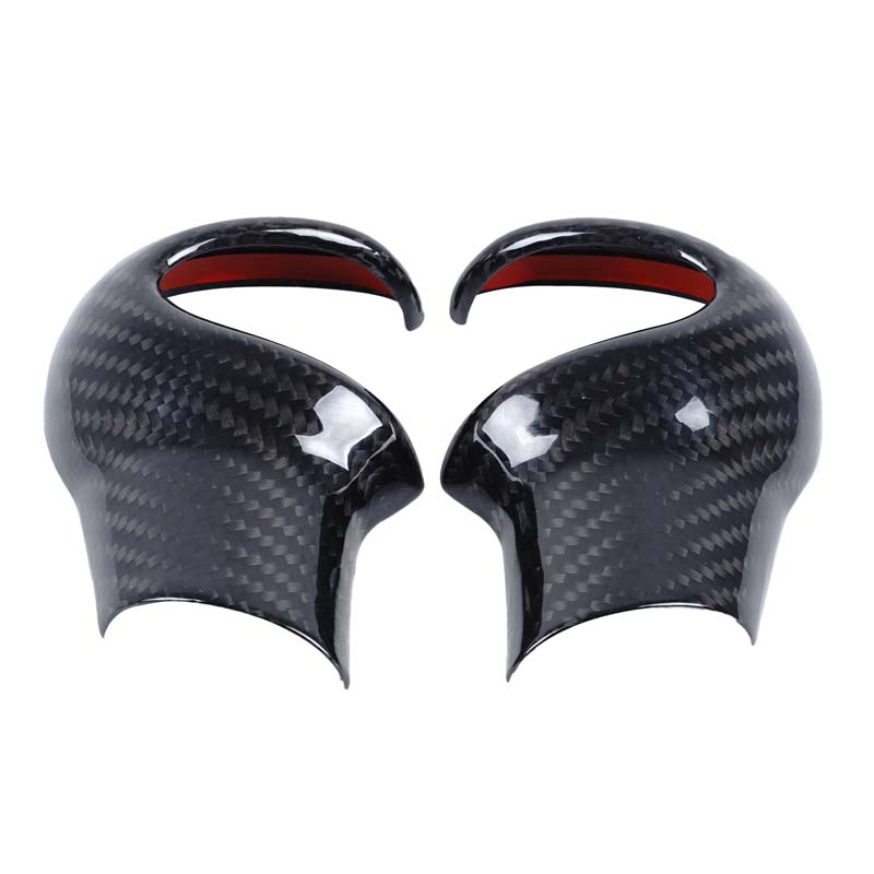 For BMW MINI F54 F55 F56 F60 Real Carbon Fiber Car Gear Head Shift Knob Handle Cover Trim Sticker Interior Accessories