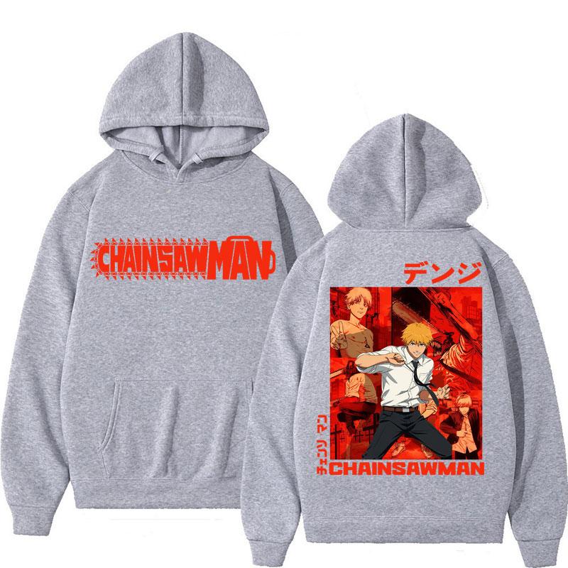 Japan Anime Chainsaw Man Graphic Hoodies Men's Fahion Cosplay Hoody Sweatshirt Oversized Fleece Casual Sportwear