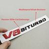 3D V8 BITURBO Emblem Fender Badge Car Sticker For Mercedes Benz AMG G63 C63 E63 S63 Auto Side Decal Styling Accessories
