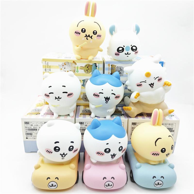 Anime Joyful Pvc Bear Friend 3 Selfdeprecating Car Model Figurine Blind Collectible Box