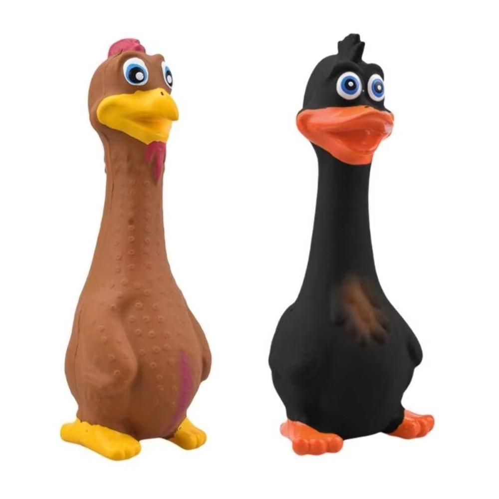 Bite Resistant Interactive Dog Toy Yellow Rubber Squeaky Dog Toy New Puppy Toy Pet Entertainment