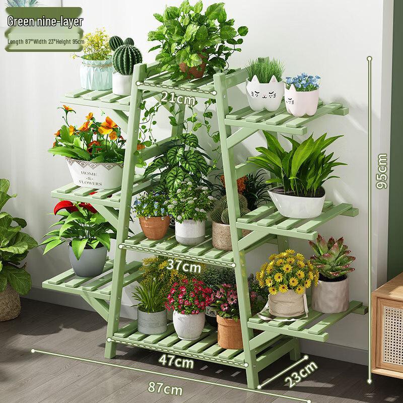 A-Frame 9-Tier Indoor Outdoor Plant Stand