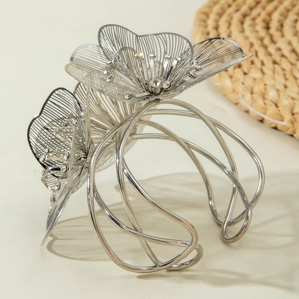 Geometric Hollow Bracelet Irregular Floral Bangle Opening Bracelet Wedding Party Accessories