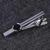 Gun Color Blue Diamond Men'S Simple Gold Silver Tie Clip Business Dress Men'S And Women'S Pins Korean Version Security Collar Clip