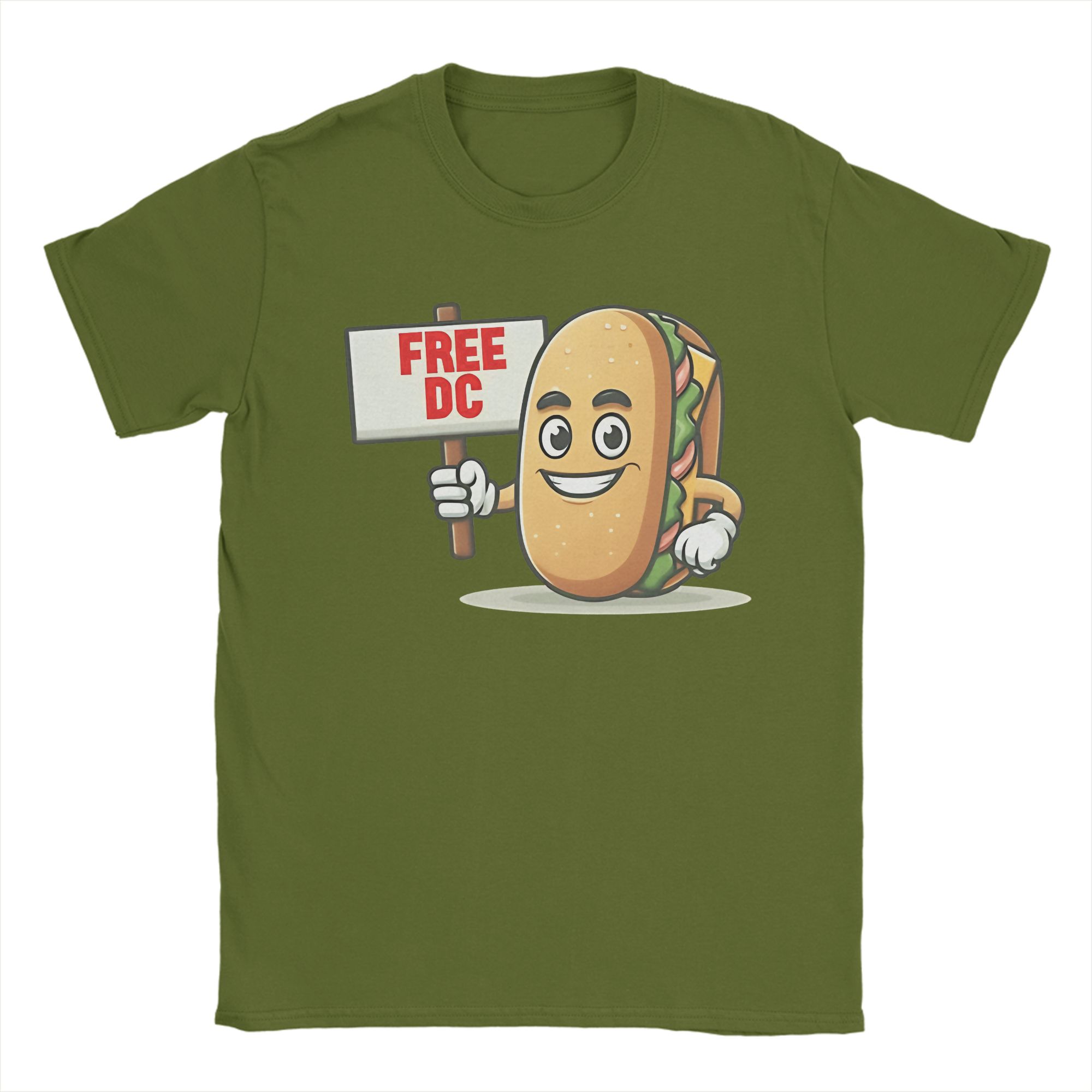 

Vintage T-Shirt Beach Dc Sandwich Guy Leisure T-Shirts Cotton Tshirt for Adult Y2K Funny Loose Short Sleeve Tees 3XL