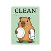 Heavy Duty Magnetic Sign Clean Dirty Dishwasher Magnet, Acrylic Cartoon Animal Sign, Double-Sided & Magnet for Kitchen Decoration Double Sided
