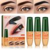 3 Color Temporary Tattoo Eyebrow Gel Quick-Drying Lasting Non-Fading Eyebrow Pencil Natural Brow Tattoo Tint Makeup