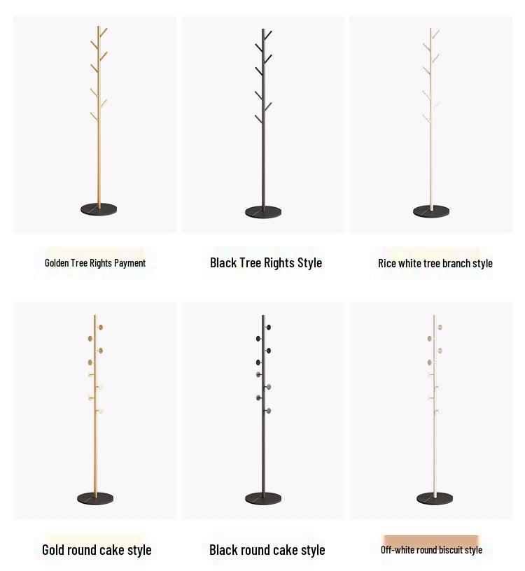 Elegantní kovový stojan na oblečení a úložná police na podlahu do ložnice a obývacího pokoje