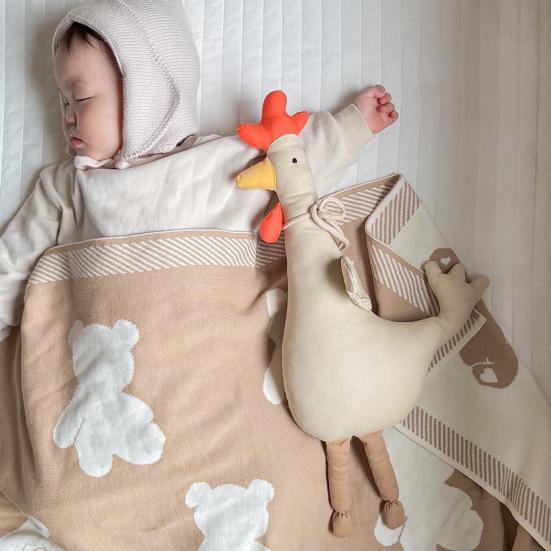 Skin-friendly Baby Plush Toy Comfortable PP Cotton Child Popular Goose Stuffed Toy Home Decor