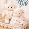 Lovely Cartoon Princess Sheep Plush Doll Kawaii Fluffy Sheep Doll Wearing Bib Dresses Sweet Birthday For Family Friends