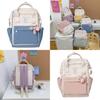 Forest Fairy Princess Nylon Backpack Lightweight Waterproof Trendy Student Bag For Girls
