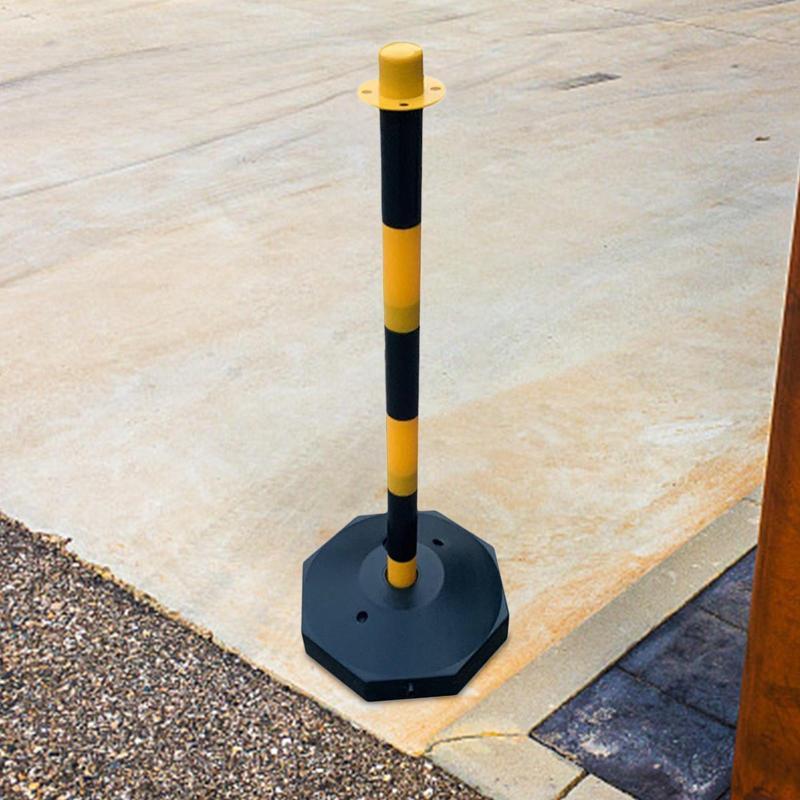 85cm Traffic Cone Barrier Parking Post Portable Traffic Bollard Parking Pole Sideways Construction Lot Road Markers Warning Pile