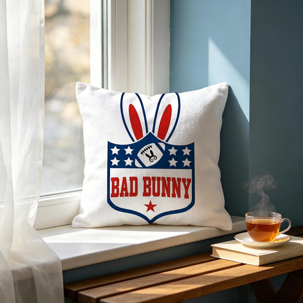 Rapper BBad Bunnyed Cushion Cover Cushion Cover Set Pcs x x x Pillowcase Decorative Sofa Home Decor