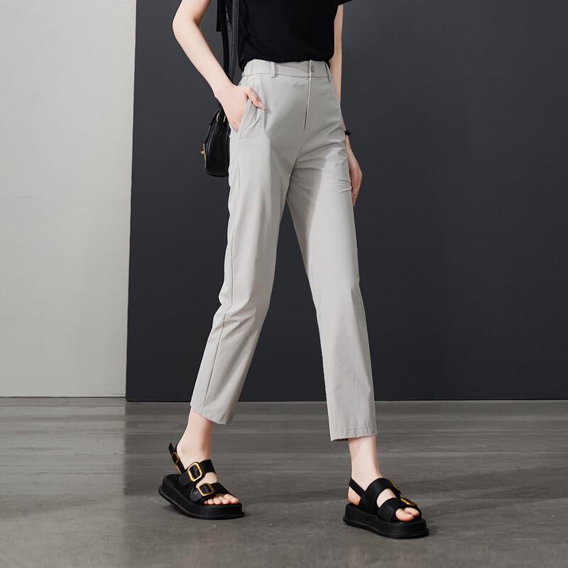 SOFSIL Women's High-Waist Skinny Cropped Casual Pants