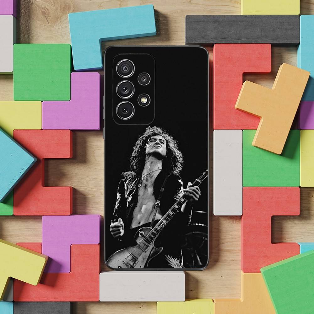 Hot L-Led Z-Zeppelins Band Phone Case For Samsung S25,S24,S23,S22,S21,S20,S10,Ultra,Plus,Lite,FE,Soft Silicone Black Cover