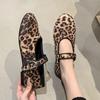 Fashion 2025 Autumn New Flats Women Soft Shoes Designer Leopard Shallow Woman Shoes Fashion Casual Sneaker Comfortable Chaussures Femme