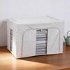 Tianshan Cotton Linen Transparent Window Storage Box for Bedroom Quilts and Clothes