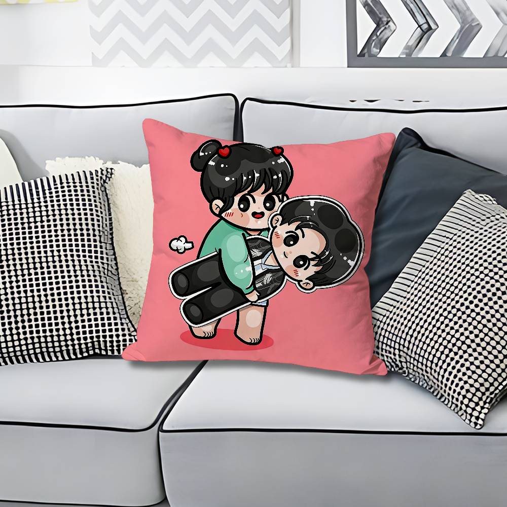 LLovely RRunner TV Anime Celebrity Merchandise AllMatch Printed Pillow Case Sofa Car Office Room Decoration Protector