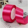 100% Polyester Single Face Satin Ribbon Roll 38 mm 1.5 Inch Custom Printed for Decoration and Wrapping