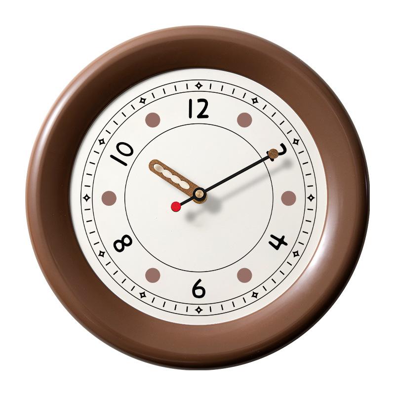 Living Room Creative Decoration Household Clocks Wall Clocks Stylish Atmospheric Wall Clocks Cream Style Wall Clocks