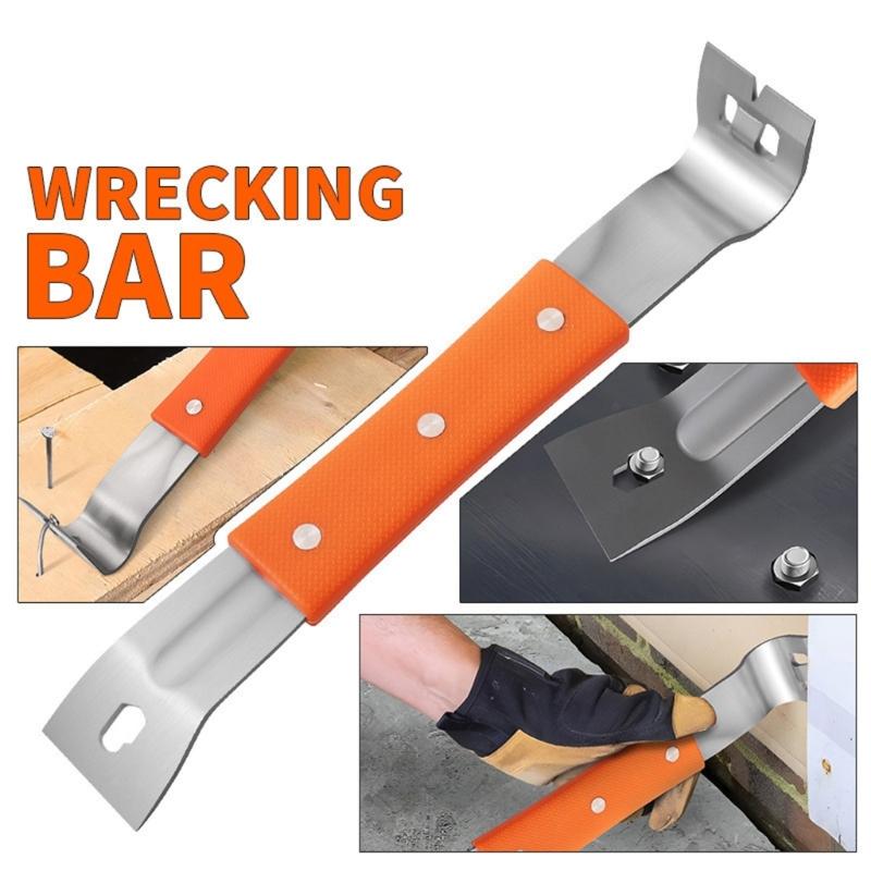 StainlessSteel Prybar Scrapers Remove Residues from Steel, Aluminum, and More Prybar End Offer Leverages