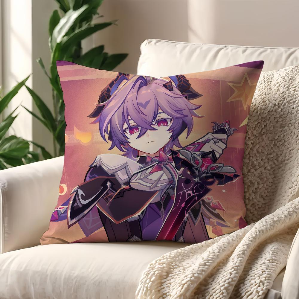 DDurin game Genshin Impact cute cushion cover For Pillow Printing Sofa Decoration Home Car Room Coffee Office Nordic Simplicity